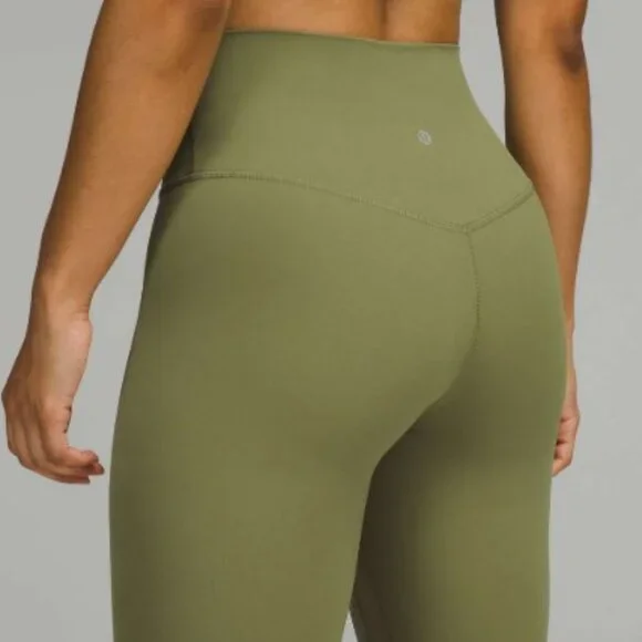 Lululemon Align High-Rise Pant 25" - Bronze Green Size 8 - Picture 3 of 6